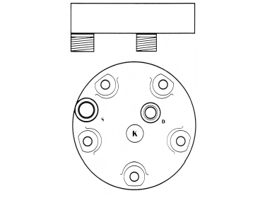 Compresseur Sanden Fixe R134a SD5H11 TYPE : SD5H11 |  | 6322 - 6322E - 6322F - S6322 - U6322 - UVK079