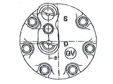 Compressor Sanden Vast R12 SD709 TYPE : SD709 | 7700856241 | 58606 - 699034 - 7605 - 7605E - 7605F - S7605 - U7605