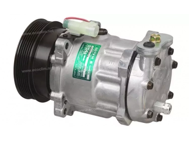 Compressor Sanden Variável SD7V16 TYPE : SD7V16 | 3880PSTG20 - JPB100680 - JPB100770 | 1011 - 1011E - 1011F - 1016 - 1016E - 1016F - 58713 - 699720 - C8807443A - CP19001 - S1011 - S1016 - U1011 - U1016