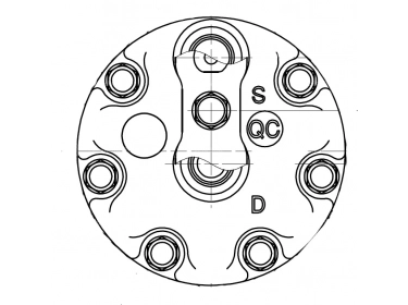 Compresseur Sanden Fixe R134a SD7H15 TYPE : SD7H15 | 3789035M1 - 4789035M1 | 1201987 - 12019870 - 12019871 - 12019872 - 12019873 - 12019874 - 12019875 - 12019876 - 12019877 - 12019878 - 12019879 - 20-08147 - 40405344 - 78607 - 8147 - 8147E - 8147F - 920.20258 - C8807625A - CP153 / CP074 - CP50102 - S8147 - U8147