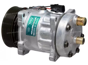 Compressor Sanden Fixa R134a SD7H15 TYPE : SD7H15 | 84058795 | 40405301 - 7889 - 7889E - 7889F - 8027 - 8027E - 8027F - 8143N - 8143NE - 8143NF - 920.20265 - CP010 - CP55411 - S7889 - S8027 - S8143N - U7889 - U8027 - U8143N