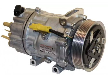 Compressor Sanden Variável SD7C16 TYPE : SD7C16 | 6453RV - 9659876080 - 9671334780 - 9684960580 | 1308 - 1308E - 1308F - 1320 - 1320E - 1320F - 1330 - 1330E - 1330F - 1340 - 1340E - 1340F - 32772G - 8FK351316371 - 920.20194 - 98875 - ACP1273000P - CNK256 - CP07022 - S1308 - S1320 - S1330 - S1340 - U1308 - U1320 - U1330 - U1340