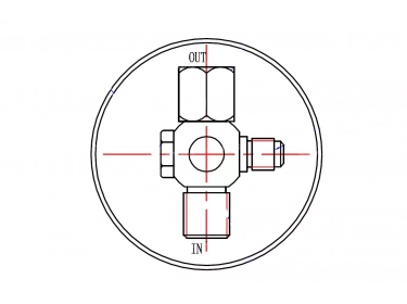 Filtre déshydrateur Déshydrateur standard Ø 76 PRISE DE PRESSION : MALE | 1180730 - 3627610 - 86508374 | 33846 - DY032