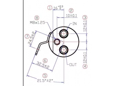 Filtre déshydrateur Déshydrateur OEM  SANS PRISE DE PRESSION | 0.019.0794.4 - 0.019.0794.4/10 - 00190794410 | 800-1525