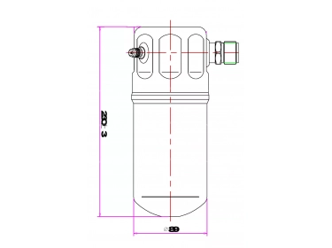 Filtre déshydrateur Déshydrateur OEM   | 6847510 | 137.40143 - 33827 - 37-23419 - 7006311 - VOD105