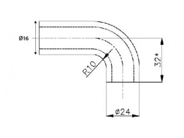 Hose and Gaskets Heating system Durite de chauffage DURITE DE CHAUFFAGE 90° |  |