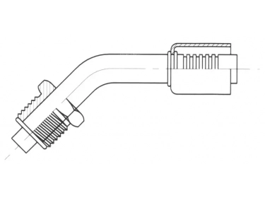 Conexão Para cravar aço mangueira padrão 45° MALE ORING |  | 1222676 - 12226760 - 12226761 - 12226762 - 12226763 - 12226764 - 12226765 - 12226766 - 12226767 - 12226768 - 12226769 - RAC1706