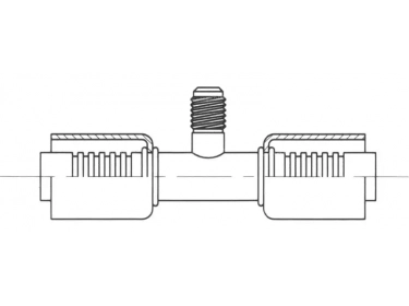 Conexão Para crimpar alumínio mangueira padrão Toma de pressão PRISE DE PRESSION R12 |  | 14456 - 35-B6101-1