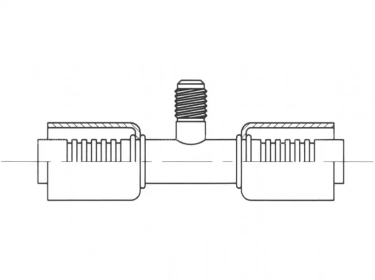 Raccord A sertir acier diamètre réduit Prise de pression PRISE DE PRESSION 1/4 SAE |  |