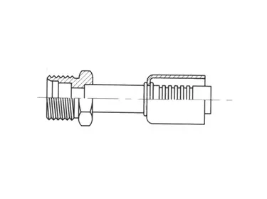 Koppeling Stalen krimpfitting - gereduceerde dia. Recht DROIT MALE ORING INSERT F. |  |