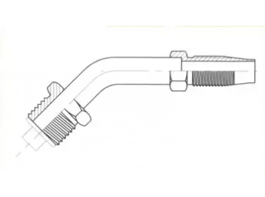 Koppeling Herbruikbaar 45° MALE ORING |  |