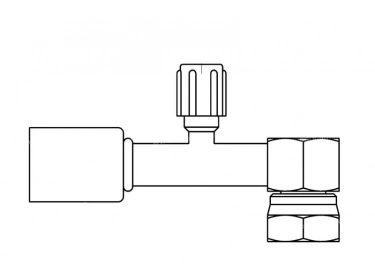 Conexão Para crimpar aço diâmetro reduzido 90° FEMELLE ORING 1'' + PP R134a |  |