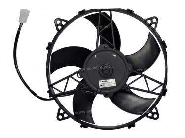 Ventilateur Aspirant 12V Pale : Ø280 SPAL - Ø = 280 - EPAIS = 65 | 84275427 | 25-14955-S - 30101527A - FA111459 - VA26AP51C56A