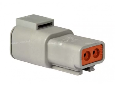 Componente elétrico Conector DEUTSCH Receptáculo RECEPTACLE 2 VOIES DTP04-2P |  |