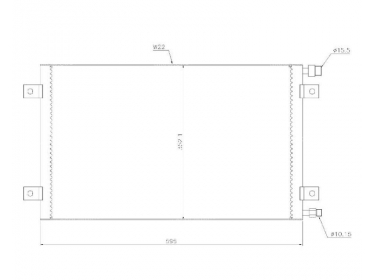 Warmtewisselaar Condensor OEM  | 56E-07-21132 - 56E0721132 | 2100-80120 - 400-6148 - CD152