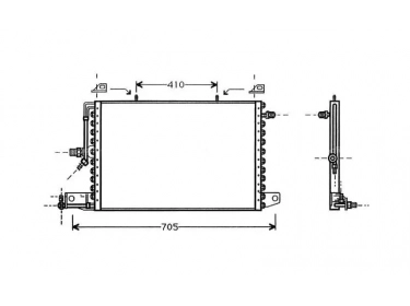 Echangeur Condenseur OEM  | 4A0260403AB - 4A0260403AC | 1223133 - 12231330 - 12231331 - 12231332 - 12231333 - 12231334 - 12231335 - 12231336 - 12231337 - 12231338 - 12231339 - 35031 - 53613 - 816975 - AI5117