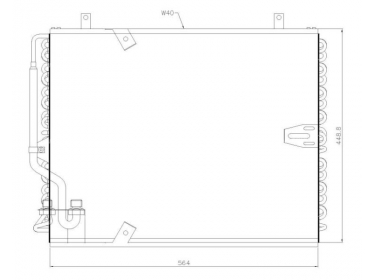 Warmtewisselaar Condensor OEM  | 64531382290 - 64531382291 - 64531382843 - 64532942073 - 64538391316 | 24-62154 - 35132 - 53927 - BW5183