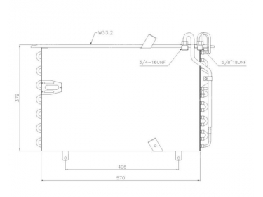 Warmtewisselaar Condensor OEM  | 64538390956 | 1223350 - 12233500 - 12233501 - 12233502 - 12233503 - 12233504 - 12233505 - 12233506 - 12233507 - 12233508 - 12233509 - 35186 - 53624 - 816940 - BW5184 - CO05236