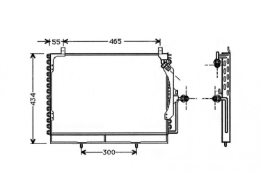 Echangeur Condenseur OEM  | 1248300670 - 1248301870 - 1248301970 - A1248300670 - A1248301870 - A1248301970 | 24-30035 - 35128 - 54387 - 817234 - MS5161