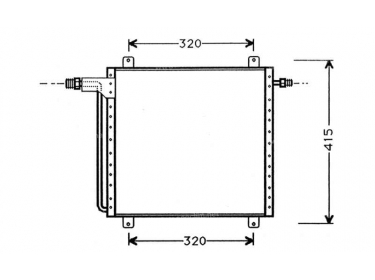 Warmtewisselaar Condensor OEM  | 7700825961 | 1223093 - 12230930 - 12230931 - 12230932 - 12230933 - 12230934 - 12230935 - 12230936 - 12230937 - 12230938 - 12230939 - 35201 - 53785 - 7401495 - 816905 - RT5200