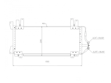 Echangeur Condenseur OEM  | 7700782518 | 35136 - 62-RT5184 - 7402147 - 816742 - RT5184