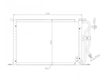 Serpentin Condensador OEM  | 1033452 - 1101946 - 96FW19710AC/AD | 1223038 - 12230380 - 12230381 - 12230382 - 12230383 - 12230384 - 12230385 - 12230386 - 12230387 - 12230388 - 12230389 - 24-30074 - 35250 - 53665 - 7005001 - FD5258