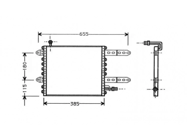 Echangeur Condenseur OEM  | 6N0820413A - 6N0820413B | 1223115 - 12231150 - 12231151 - 12231152 - 12231153 - 12231154 - 12231155 - 12231156 - 12231157 - 12231158 - 12231159 - 30311225 - 35049 - 53819 - 69235 - 816972 - 817247 - VW5150