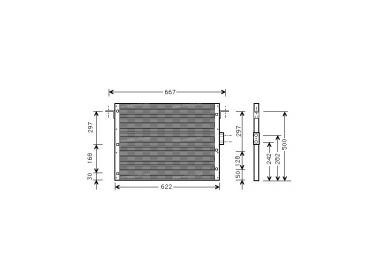 Exchanger Condenser OEM  | AWR1624 | 35657 - 53308 - 816885 - AU5075 - TSP0225368