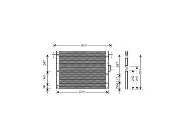 Echangeur Condenseur OEM  | AWR1624 | 35657 - 53308 - 816885 - AU5075 - TSP0225368