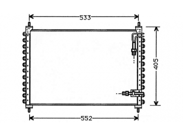 Warmtewisselaar Condensor OEM  | 1388693 - 1388738 | 7004084 - 7036219705 - VO5075