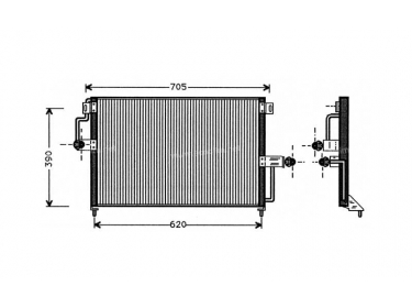 Exchanger Condenser OEM  | 1850016 - 90457679 | 1223068 - 12230680 - 12230681 - 12230682 - 12230683 - 12230684 - 12230685 - 12230686 - 12230687 - 12230688 - 12230689 - 35022 - 53722 - 7401461 - 816950 - OL5227