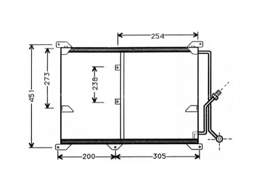 Echangeur Condenseur OEM  | 2018302270 - A2018302270 | 53690 - 816932 - MS5197