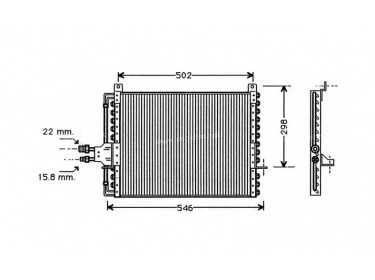 Echangeur Condenseur OEM  | 1248300170 - 1248301070 - 1248301770 - A1248300170 - A1248301070 - A1248301770 | 24-30027 - 35129 - 53925 - MS5170