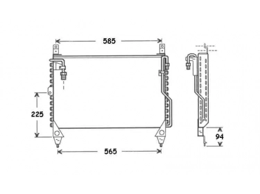 Echangeur Condenseur OEM  | 1268301470 - A1268301470 | 53175 - 7036213505 - MS5242