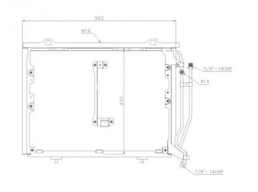 Echangeur Condenseur OEM  | 2028300770 - A2028300770 | 35215 - 53178 - 817492 - MS5245