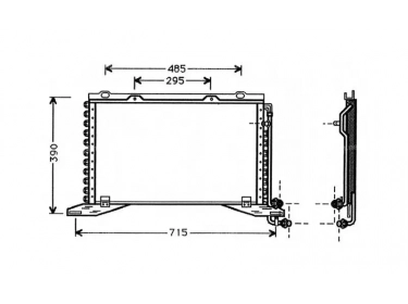 Echangeur Condenseur OEM  | 2108300370 - A2108300370 | 35245 - 53697 - 816949 - DCN17020 - DCN170200 - DCN170201 - DCN170202 - DCN170203 - DCN170204 - DCN170205 - DCN170206 - DCN170207 - DCN170208 - DCN170209 - MS5222