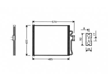 Echangeur Condenseur OEM  | 64538373924 - 64538391126 | 1223353 - 12233530 - 12233531 - 12233532 - 12233533 - 12233534 - 12233535 - 12233536 - 12233537 - 12233538 - 12233539 - 35148 - 53626 - 816922 - BW5185