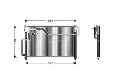 Echangeur Condenseur OEM  | GA7H61480 | 35262 - 53973 - 8FC351301131 - MZ5107 - TSP0225035