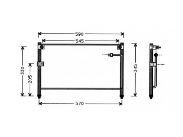 Exchanger Condenser OEM  | GC3R61480 | 35223 - 53686 - 7402515 - 8FC351037041 - MZ5112 - TSP0225317