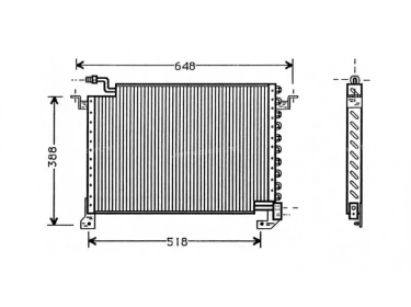 Warmtewisselaar Condensor OEM  | H26161480 | MZ5121