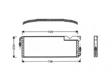 Wärmetausche Kondensator OEM  | 91157305704 | 7004068