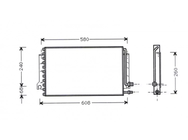 Permutador Condensador OEM  | 94457301103 - 94457301105 | 53306 - 7004063 - 7036216305 - 8FC351038381 - AC239000P - PR5024