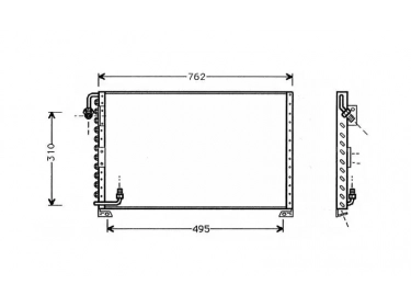 Echangeur Condenseur OEM  | 92857301106 | 7004082 - 7036219305 - PR5019