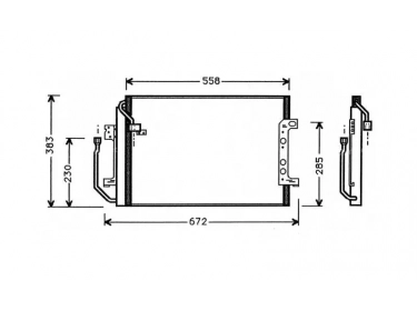 Permutador Condensador OEM  | 1685000254 - 1685000354 - A1685000254 - A1685000354 | 293C04 - 817504 - MS5256