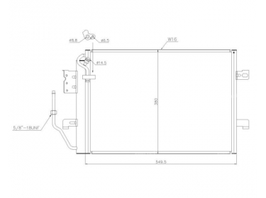 Warmtewisselaar Condensor OEM  | 1685000454 - 1685000654 - A1685000454 - A1685000654 | 35309 - 49612 - 817504 - 8FC351037501 - MS5257 - TSP0225210