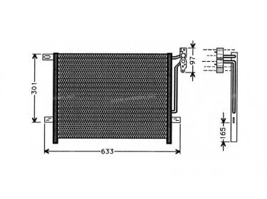 Echangeur Condenseur OEM  | 64538377614 | 35224 - 35589 - 53620 - 62-BW5203 - 704CD00722 - 817383 - BW5203