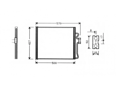 Echangeur Condenseur OEM  | 64538378439 - 64538398181 | 35207 - 53628 - 817406 - BW5214