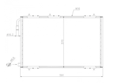 Echangeur Condenseur OEM  | 6455W7 - 6455Y0 | 53730 - 817283 - 871772 - 8FC351037511 - 94392 - AC220000P - PE5191 - TSP0225199