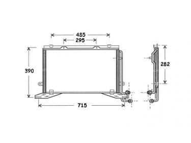 Exchanger Condenser OEM  | 2108300470 - A2108300470 | 35240 - 53694 - 817235 - MS5268