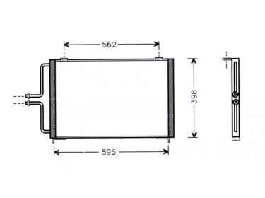 Permutador Condensador OEM  | 6025307276 - 7700876215 | 35533 - 53770 - 7401045 - 817228 - RT5236